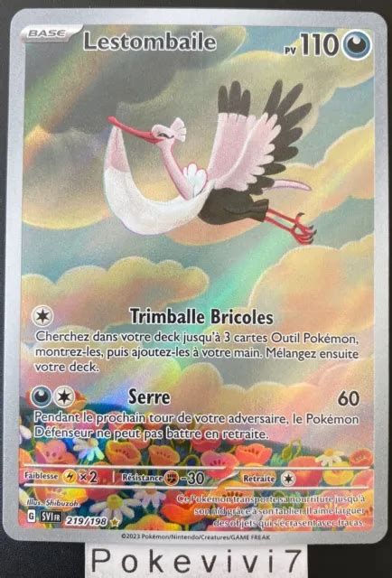 CARTE POKEMON LESTOMBAILE 219 198 Holo Secrète Ecarlate et Violet SV1