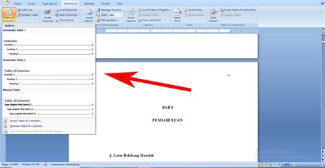Cara Membuat Daftar Isi Otomatis Di Microsoft Word Dengan Mudah