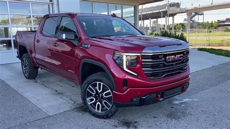 Red 2022 Gmc Sierra 1500 At4 Review Calgary Ab Wolfe Calgary Youtube