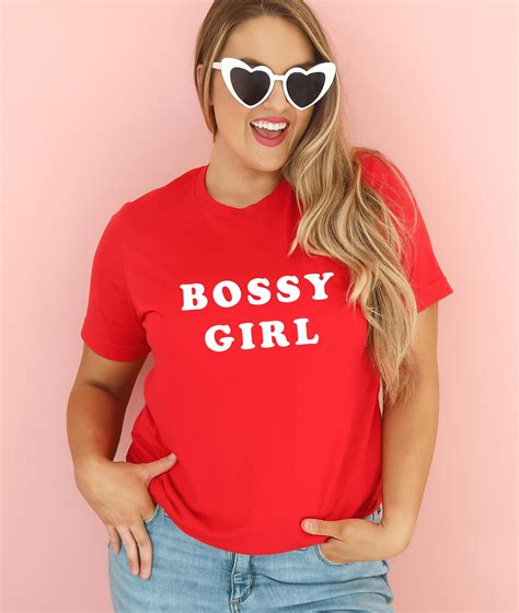 Bossy Girl Tshirt Feminist T Shirt Sassy T Shirt Slogan Etsy Uk