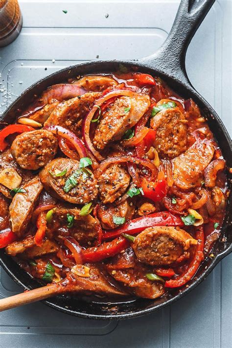 Italian Sausage Vegetable Skillet | Italian sausage recipes, Sausage ...