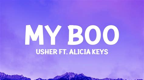 Usher My Boo Lyrics Ft Alicia Keys Youtube