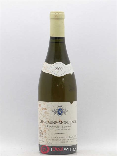 Acheter Chassagne Montrachet 1er Cru Boudriotte Ramonet Domaine 2000