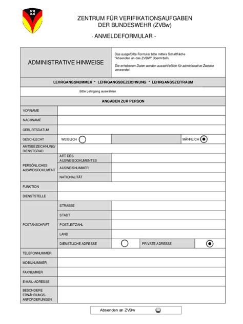 Ausfüllbar Online Erklrt Das Zentrum fr Verifikationsaufgaben der