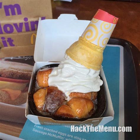 Cinnamon Melt A La Mode Mcdonalds Secret Hackthemenu Mcdonalds