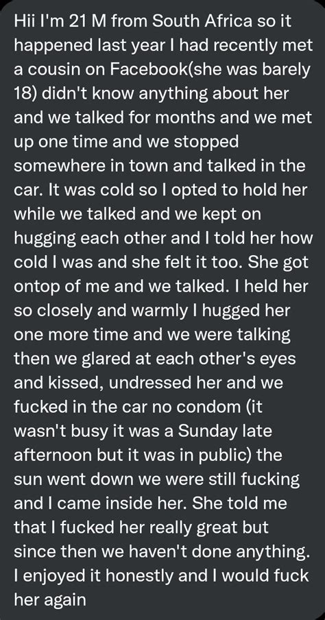 Amateur Love On Twitter Horny Confession From This South African Guy Https T Co BAORknDeQG