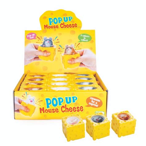 Squishy Pop Up Mouse In Cheese Assorted Toys Caseys Toys