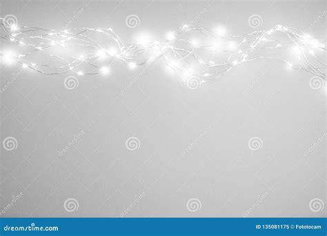 Christmas Lights Isolated on White Background Stock Image - Image of giving, decoration: 135081175