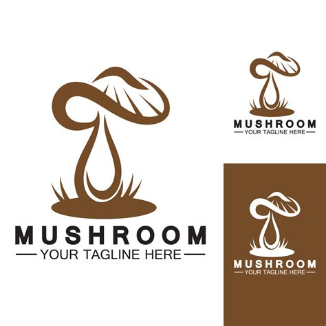 Mushroom Logo Vector Design Template 6468391 Vector Art At Vecteezy