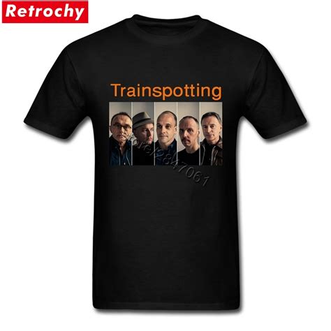 S Trainspotting T Shirt Tee Shirts Men Famous Brand Casual Black