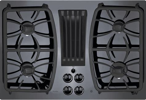 PGP9830DRBB GE 30 Profile Downdraft Gas Cooktop With 4 Sealed Burners