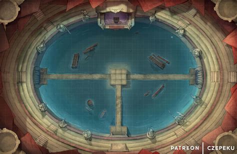 Colosseum Of Challenges Flooded 43x28 Battlemaps