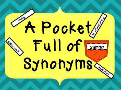 A Pocket Full Of Synonyms Bulletin Board Pack Overused Words Synonym