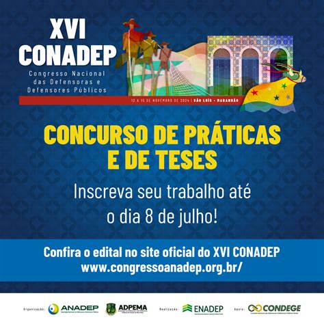 Xvi Conadep Inscri Es Para Os Concursos De Pr Ticas E De Teses V O