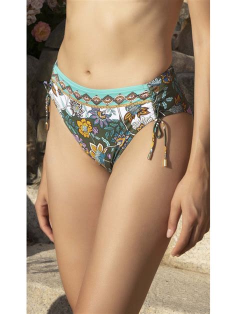 Fleur Persane Colore Bronze Persanne Bikini Slip Medio Alto Coulisse