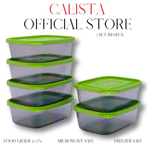 Jual Food Kontainer Container Set Toples Calista Furano Smoke 6pcs