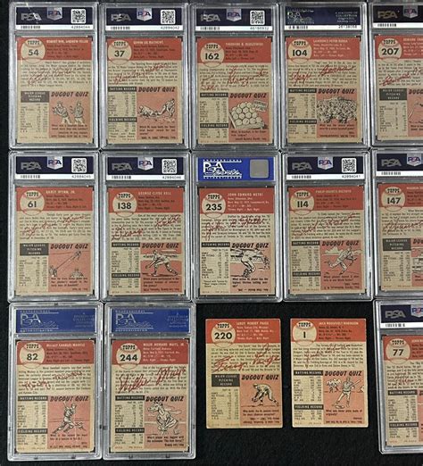 Collector Investor Auctions 1953 Topps Baseball Complete Set 1 280