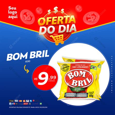 Oferta Do Dia Supermercado Bom Bril Psd Editável [download] Designi