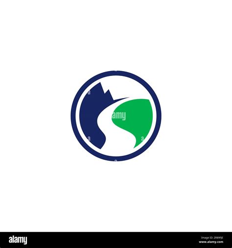 The Mountains Logo Mountain Abstract Logo Design Stock Vector Image