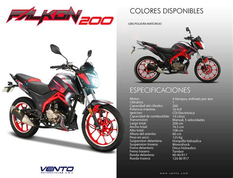 Falkon Vento Motorcycles U S A