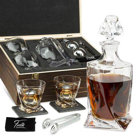 Whiskey Decanter And Stones Gift Set For Men Nellis Auction