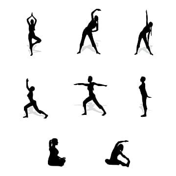 Yoga Silhouette PNG And Vector Images Free Download - Pngtree