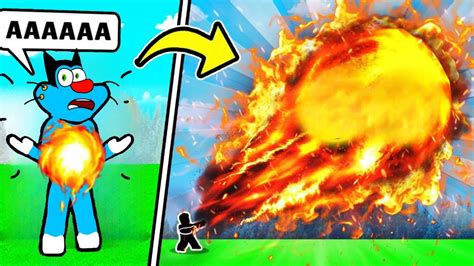 Oggy And Jack Playing Fireball Simulator In Roblox Youtube