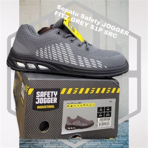 Jual Sepatu Safety Jogger FITZ GREY ABU S1P SRC Shopee Indonesia