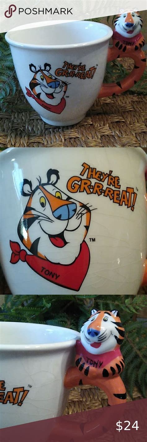 Vintage Kellogg S Tony The Tiger Mug Oversized Coffee Mugs Kelloggs