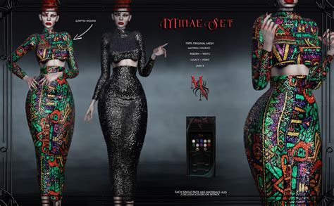 Second Life Marketplace Minae Sequin Top Demo By Madame Noir