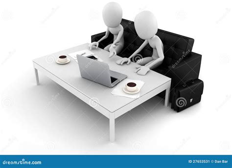 3d Man Business Man Team Work Concept Stock Illustration Illustration