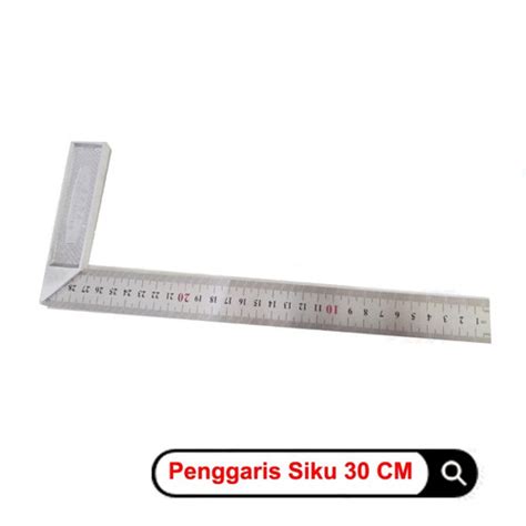 Jual Penggaris Siku L Mistar Sudut Besi Tukang Pasekon 30 CM 2TK21