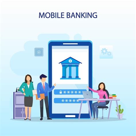 Mobiler Banking Service Vektoren Und Illustrationen Zum Kostenlosen