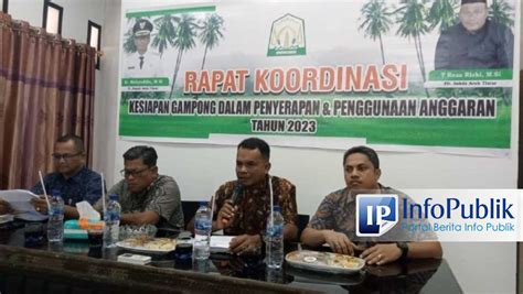 Infopublik Pj Bupati Buka Rakor Kesiapan Gampong Dalam Penyerapan Dan