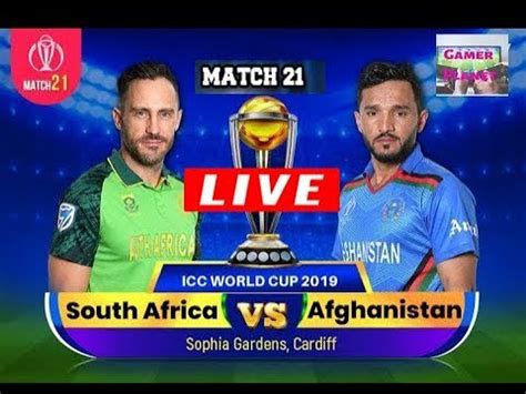 Live South Africa Vs Afghanistan Match Live Cricket Score Youtube