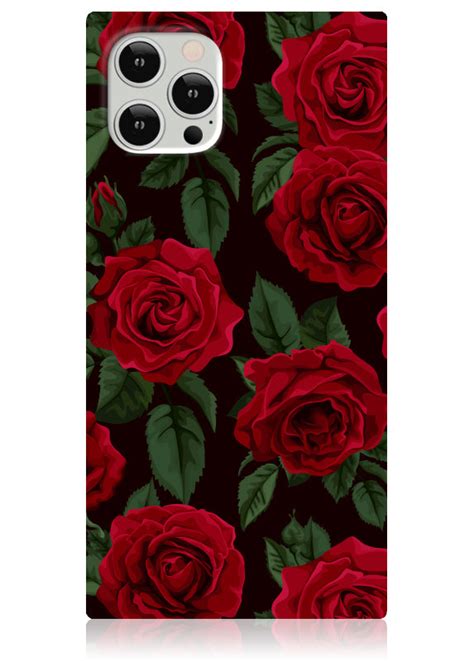 Rose Print Iphone Case The Square® Case Flaunt Cases