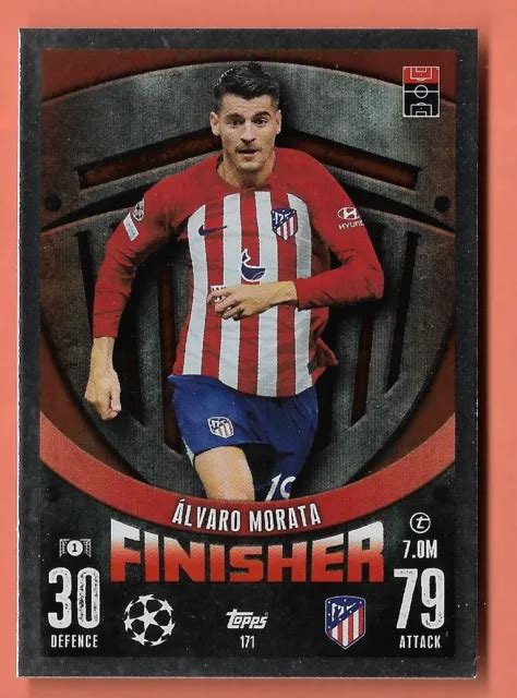 Topps Match Attax Card N Lvaro Morata Atl Tico De Madrid