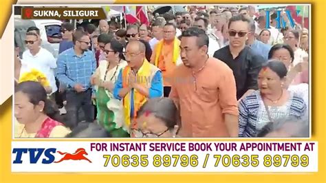 Tmc Candidate Gopal Lama Campaigns At Sukna Youtube