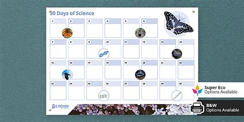 30 Days Of Science Calendar Ks3 Science Beyond Twinkl