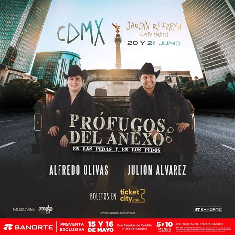 Chilango Prófugos Del Anexo Tour De Alfredo Olivas Y Julión Álvarez En Cdmx