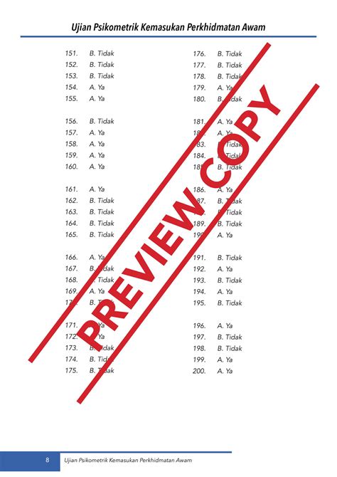 Ujian Psikometrik Tahun Contoh Soalan Ujian Psikometrik Psee