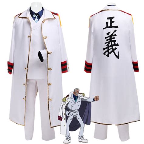 Anime One Piece Cosplay Costume Luffy Grandpa Monkey D Garp Adult