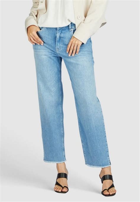 Marc Aurel Mom Jeans Mit Fransensaum