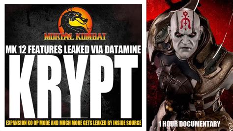 Mortal Kombat 12 Datamined Files Leaked Krypt Expansion And Co Op Mode