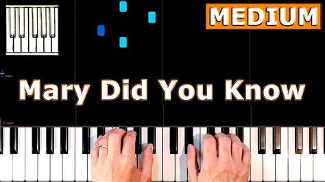 Mary Did You Know Piano Tutorial Medium Youtube