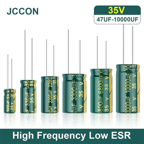 Jccon Aluminum Electrolytic Capacitor High Frequency Low Esr 35v 47uf