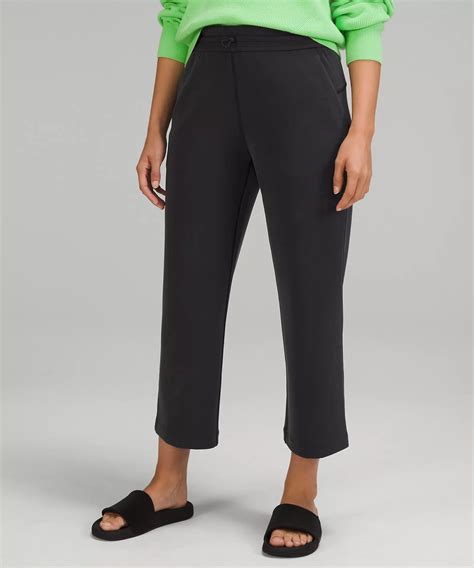 Lululemon Softstreme High Rise Straight Leg Cropped Pants