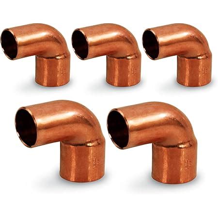 EZ FLUID Plumbing 1 2 FTG X C LF Short Radius Wrot Copper Street 90