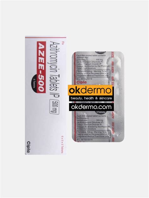 Azee® Antibiotic Tablets Okdermo Skin Care