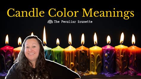 SPIRITUAL CANDLE COLOR MEANINGS THE BASICS YouTube